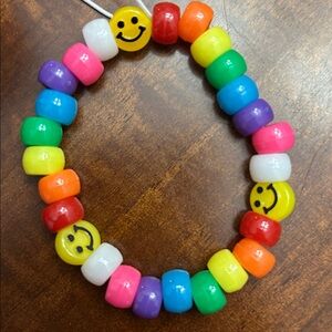 Handmade Rainbow 🌈 Smiley Face 😊 Bracelet